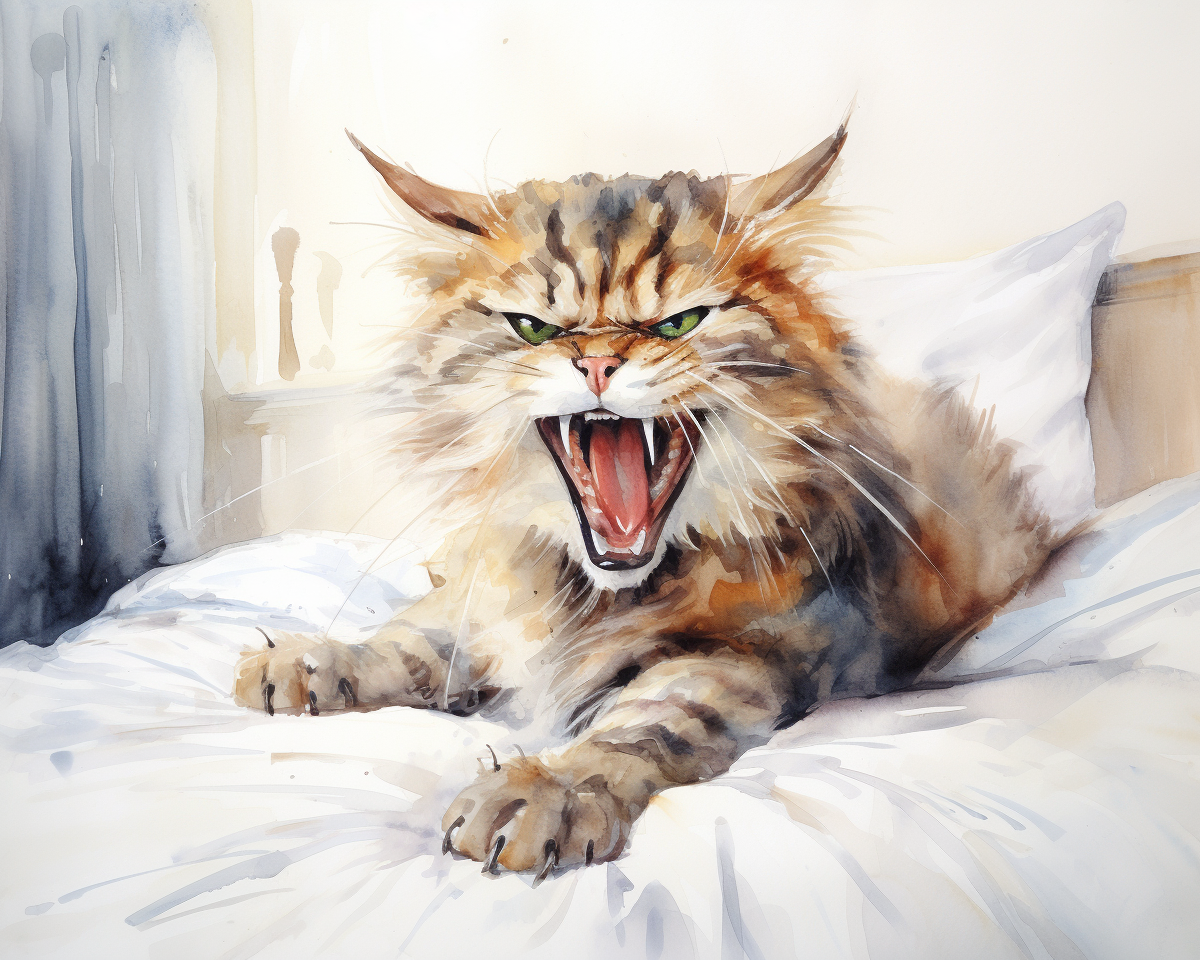 angry cat in dream meaning